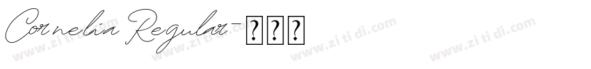 Cornelia Regular字体转换